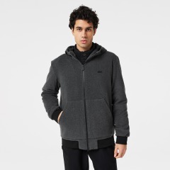 Мужская утеплённая куртка-пальто Lacoste со съемным капюшоном