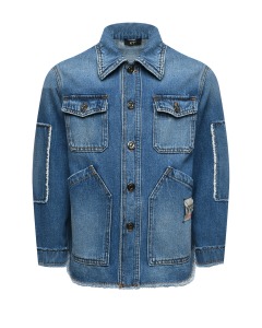 Выбеленная джинсовая куртка, синяя No. 21