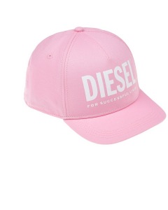 Розовая бейсболка с лого Diesel