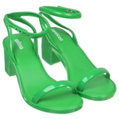 Зеленые босоножки на каблуке Melissa