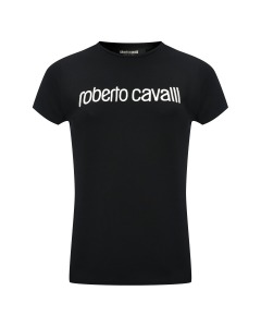 Футболка базовая, лого на груди Roberto Cavalli