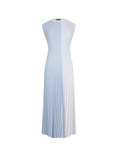 Бело-голубое плиссированное платье MRZ