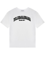 Футболка с логотипом DG, белая Dolce&Gabbana
