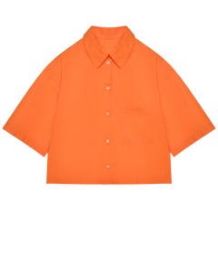 Рубашка укороченная оранжевая Max&Co