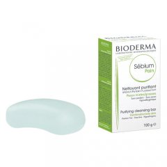 Bioderma Очищающее мыло для жирной и проблемной кожи, 100 г (Bioderma, Sebium)