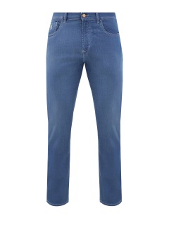 Окрашенные вручную джинсы Cesare из японского денима