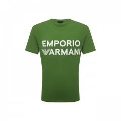Хлопковая футболка Emporio Armani